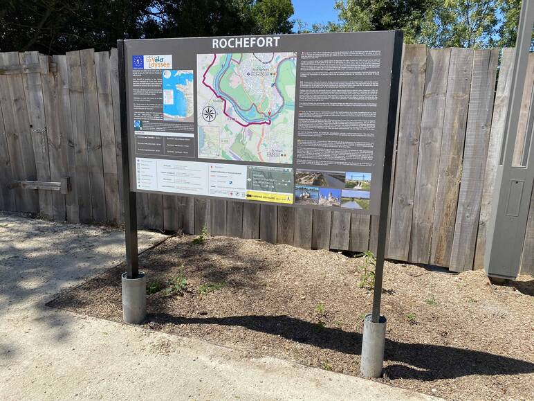 Rochefort tourist information board